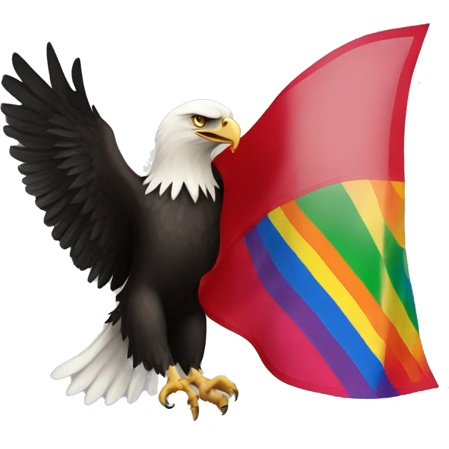 albanian eagle on a gay flag  emoji