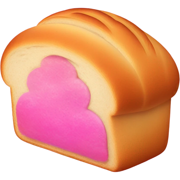Hot pink bread emoji