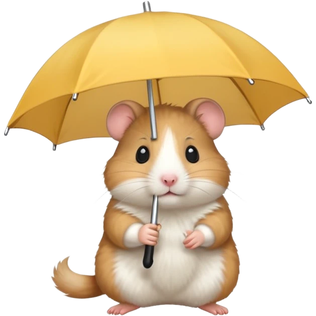 hamster holding an umbrella emoji