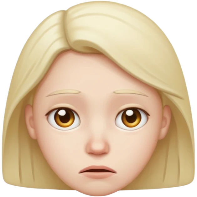 unhappy emoji