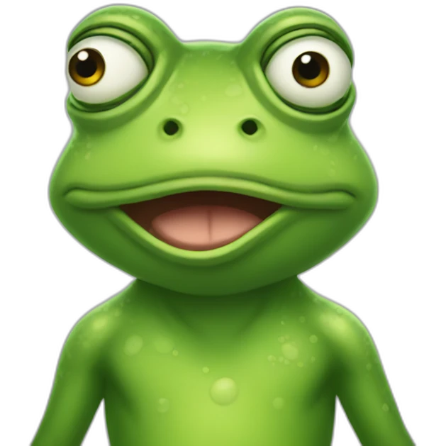 human frog clueless emoji