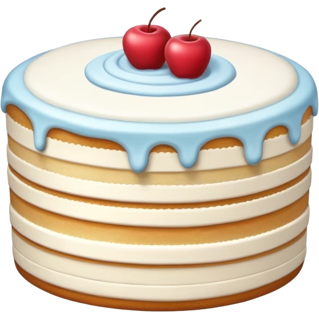 thick white cake  emoji