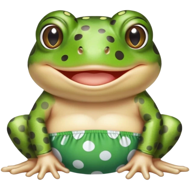 toad wearing a polka dot bathing suit emoji