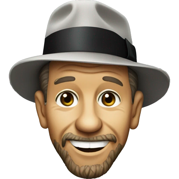 Bearded Frank Sinatra emoji
