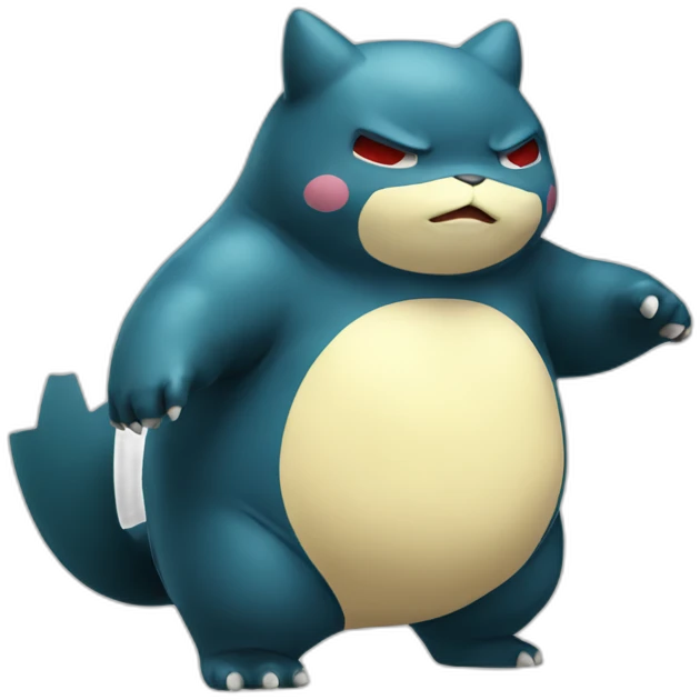 Snorlax-and-Pikachu emoji
