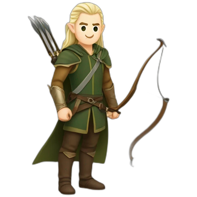 Legolas avec son arc emoji