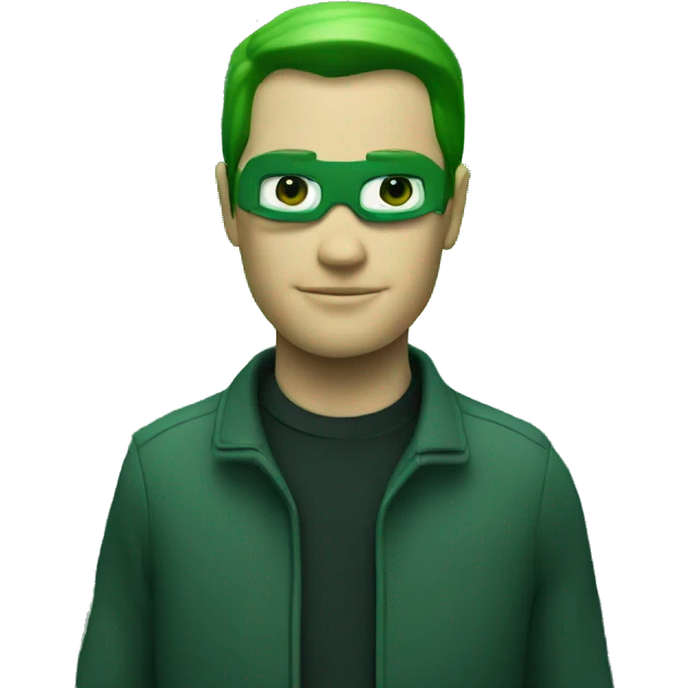 matrix agent green code lines emoji