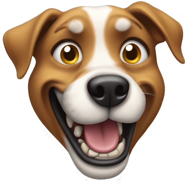 crazy dog emoji