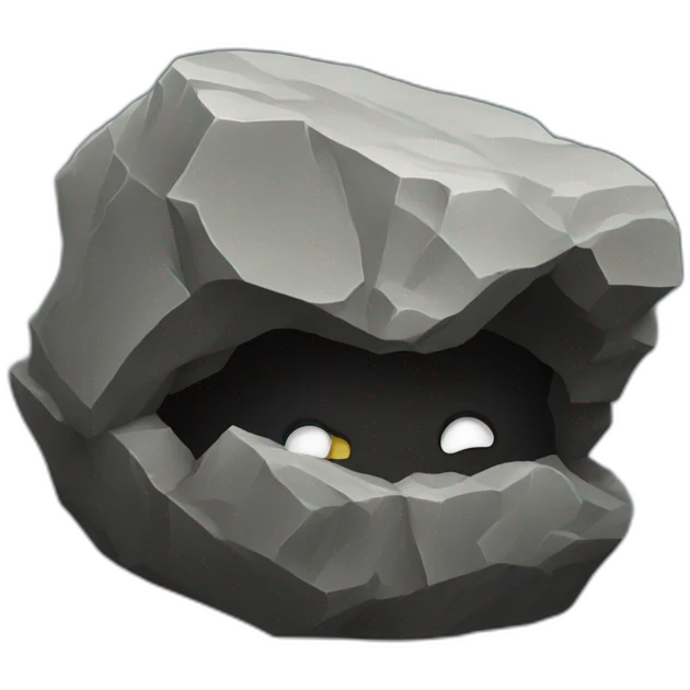 Rock emoji