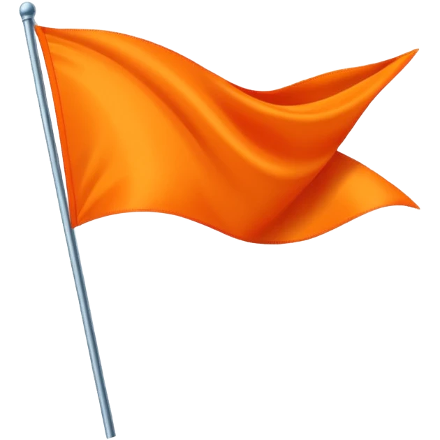 Double triangular orenge Flag emoji