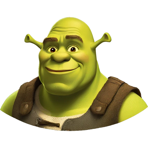Shrek I love you emoji