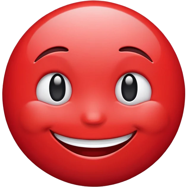 red smiling face emoji emoji