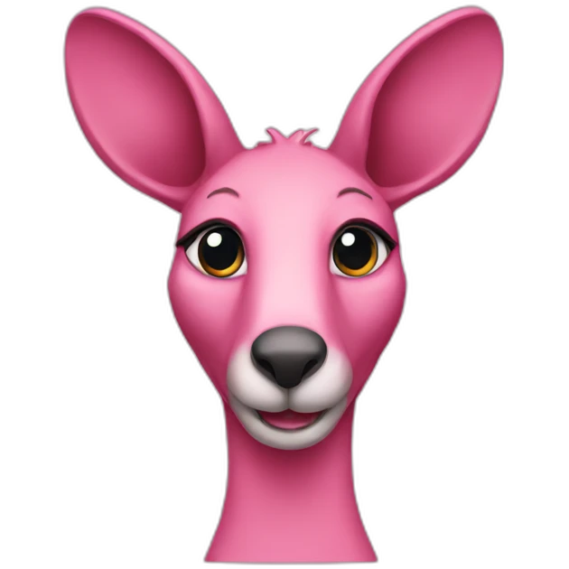 Pink kangaroo  emoji