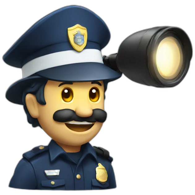 police-lamp emoji