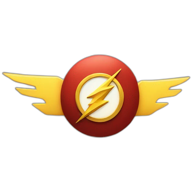 superhero the flash logo emoji