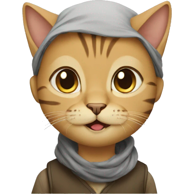 Muslim cat boy emoji