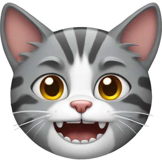 cat with broken teeth  emoji
