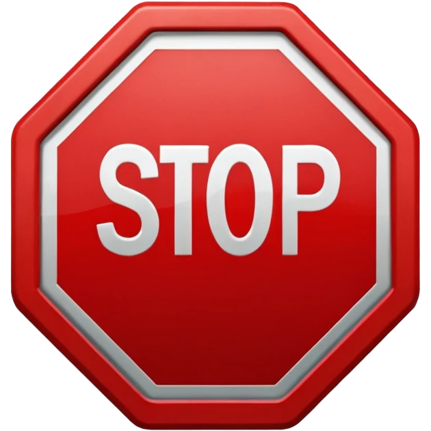stop sign emoji