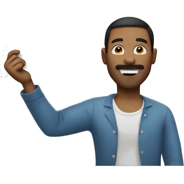 man holding sign emoji