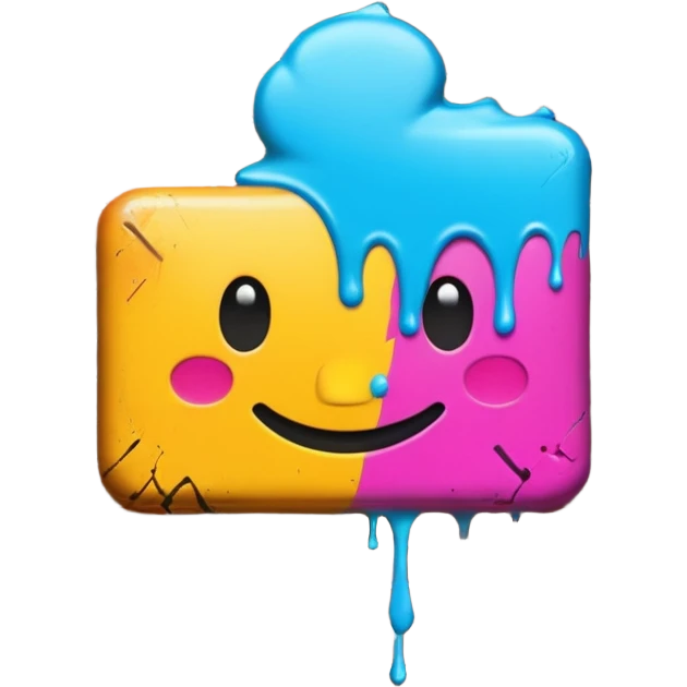Граффити надпись: 72 emoji