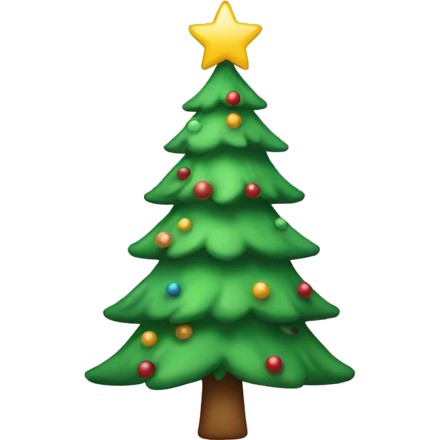 christmas tree with bow on top emoji