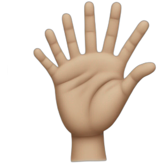 a hand with twelve fingers on it emoji
