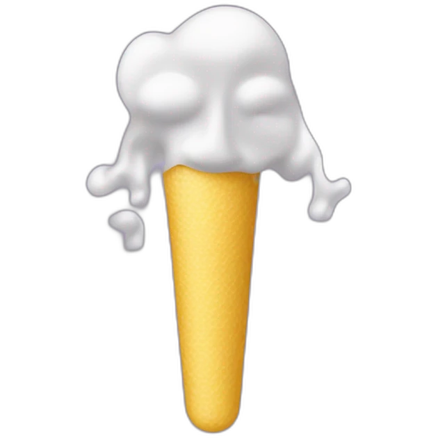 Q tip taking a good amount of ear wax out of a ear  emoji