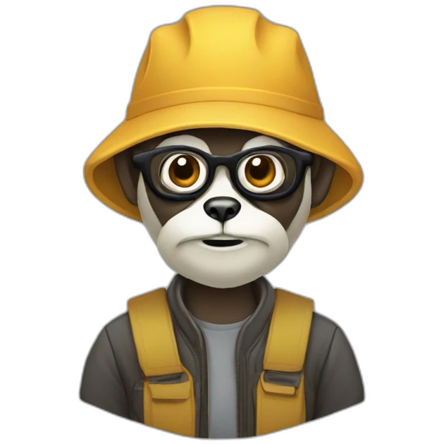 gibbon graphic designer emoji