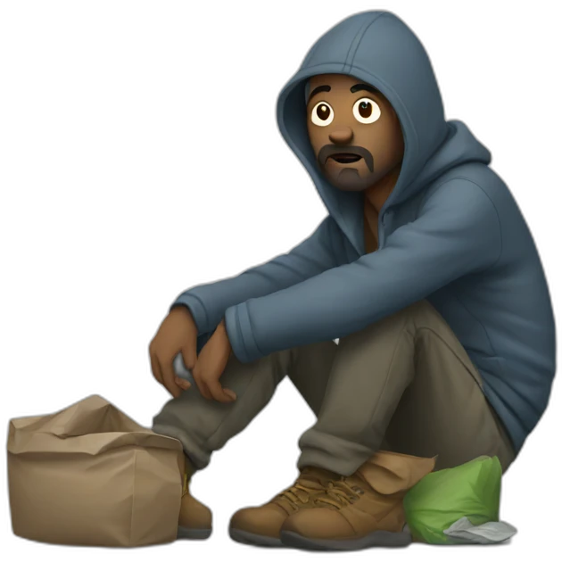 homeless emoji