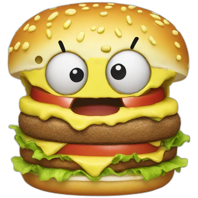 spongebob hamburger emoji