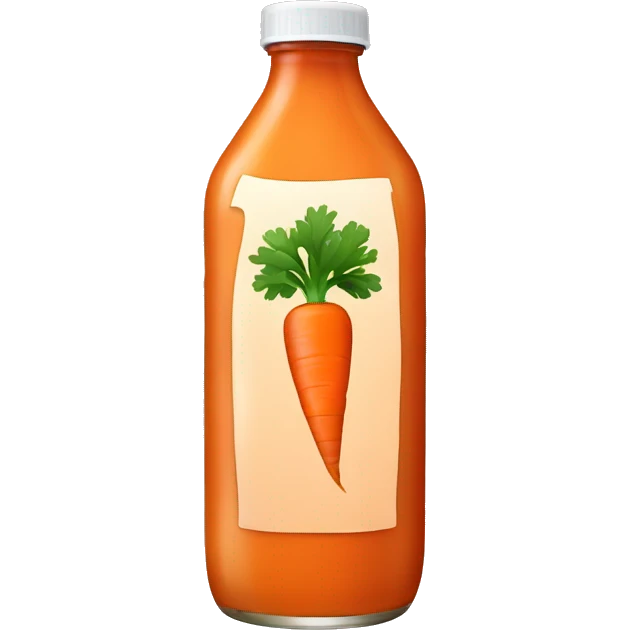 a bottle of carrot juice emoji
