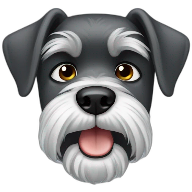 Schnauzer crying emoji