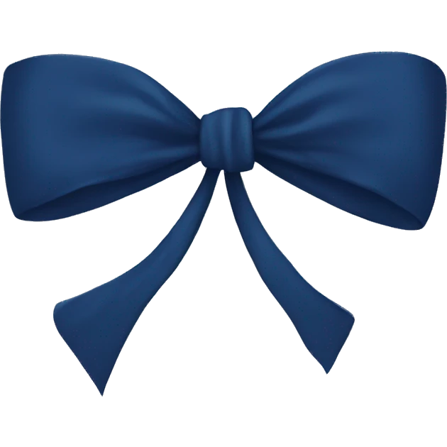 Navy blue bow  emoji