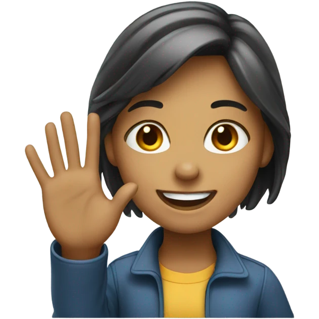 waving girl  emoji