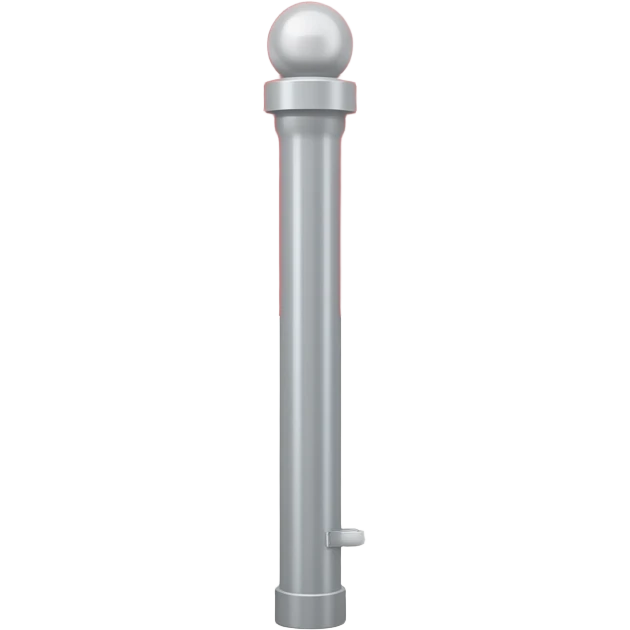 Circle flag shape on pole emoji
