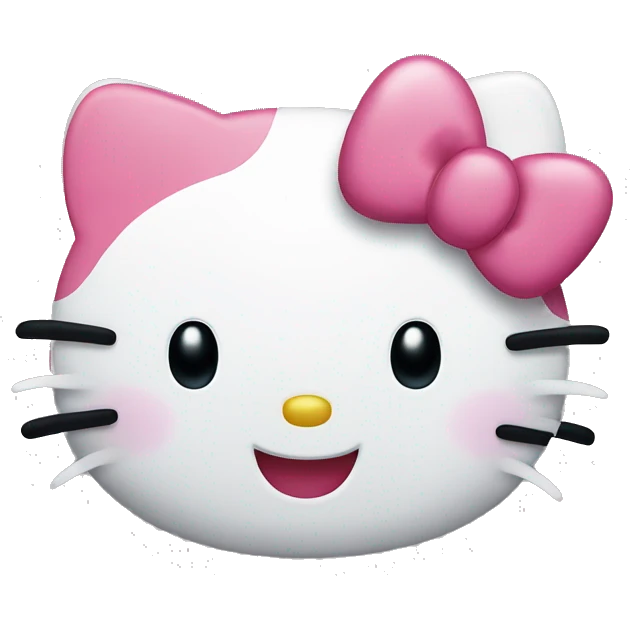 Hello kitty happy emoji