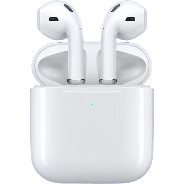 A single Apple Airpod emoji