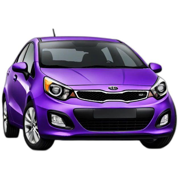 Front Purple kia rio 2012 emoji