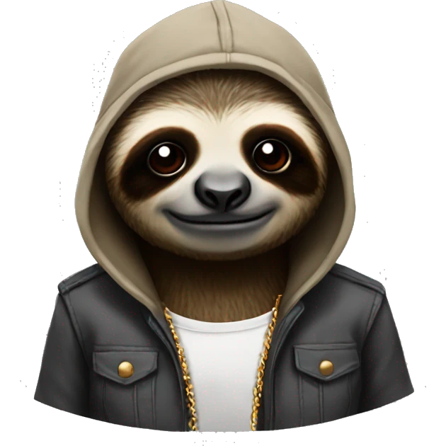sloth gangster  emoji