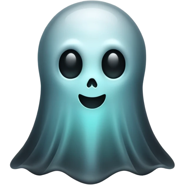 Dead ghost, black emoji