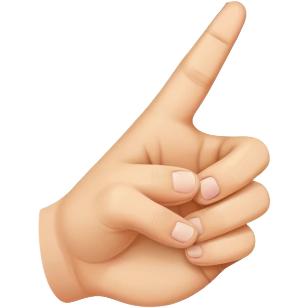 Flipping off emoji