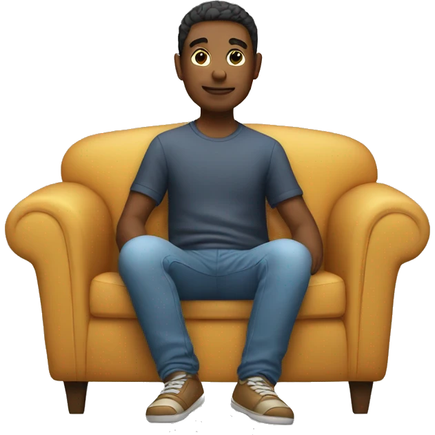person sitting on a couch emoji