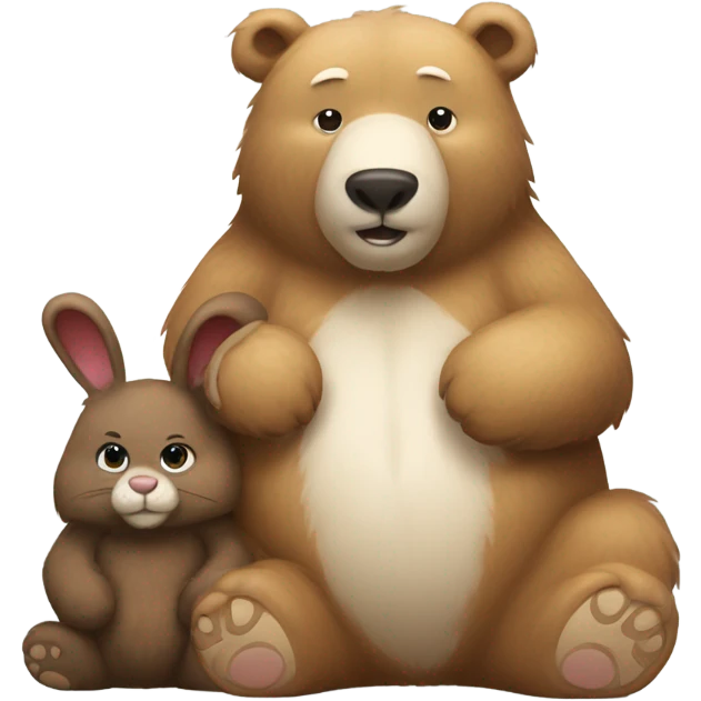 bear and bunny  emoji