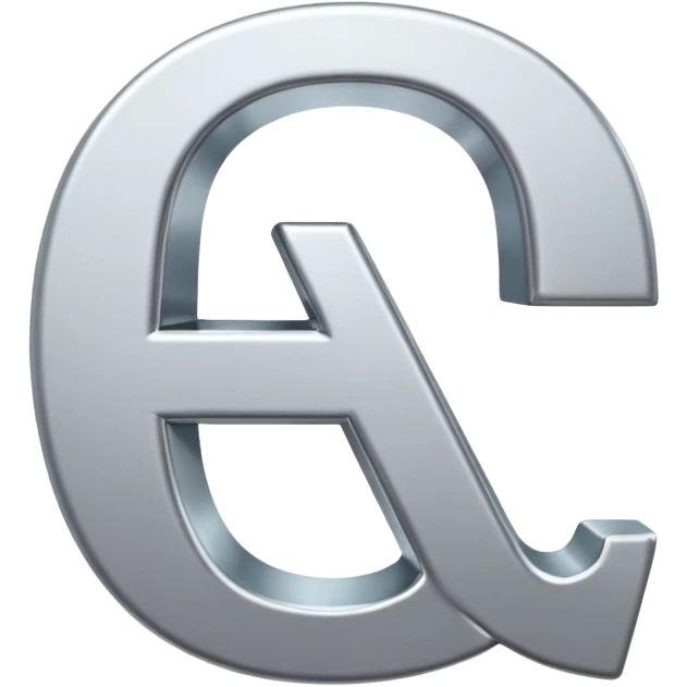 Letra E en 3D emoji
