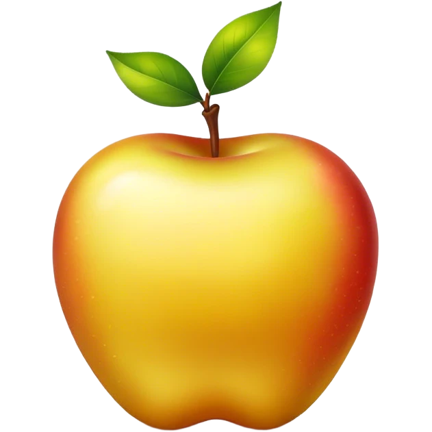 Take this red apple emoji 🍎 and generate exact, but golden color  emoji