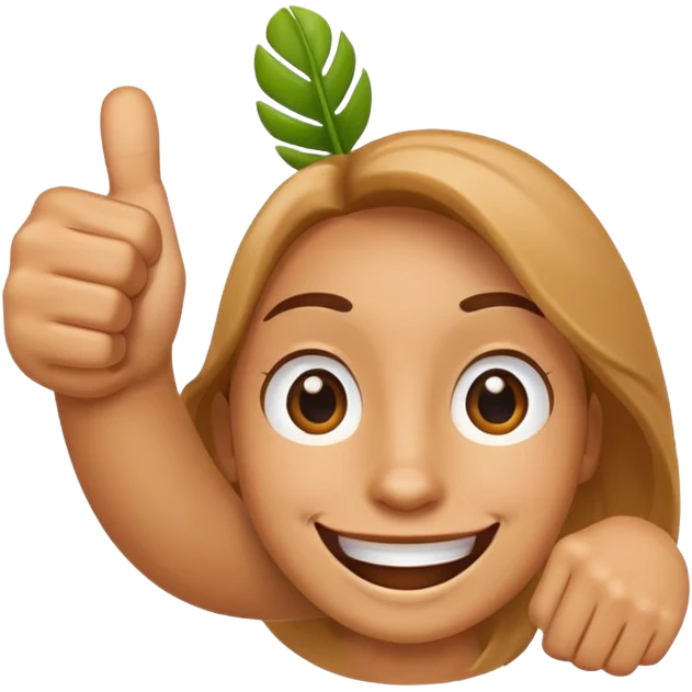 Hand with congratulations emoji