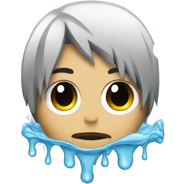 Emo with Water  emoji