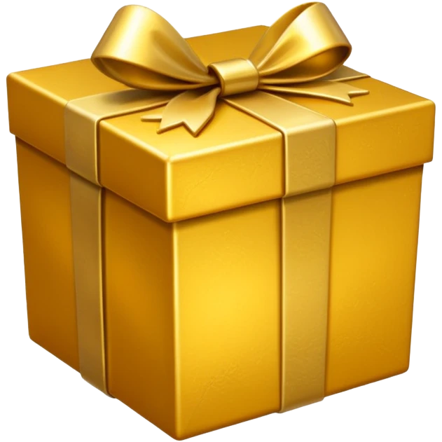 gold gift box emoji