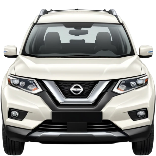 White Nissan Xtrail 2019 emoji