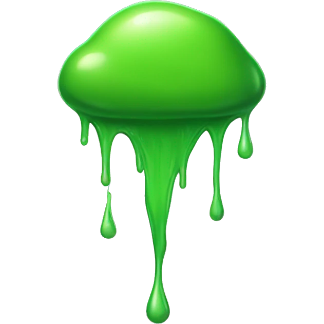 Green Slime Drip emoji